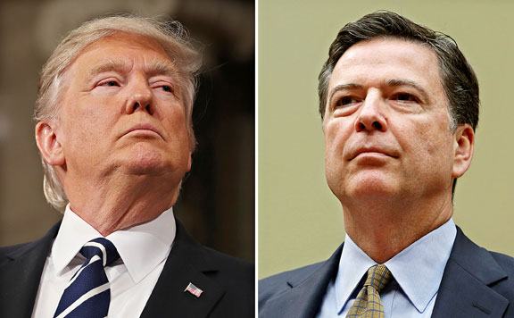 Donald Trump és James Comey 20170513