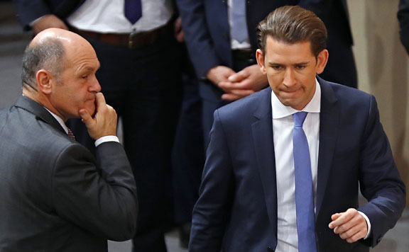 Forrás: mh Wolfgang Sobotka és Sebastian Kurz 20171220