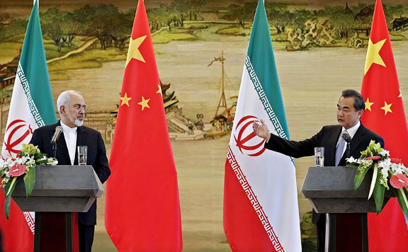 Forrás: mh Mohammad Javad Zarif iráni és Wang Yi 20171229