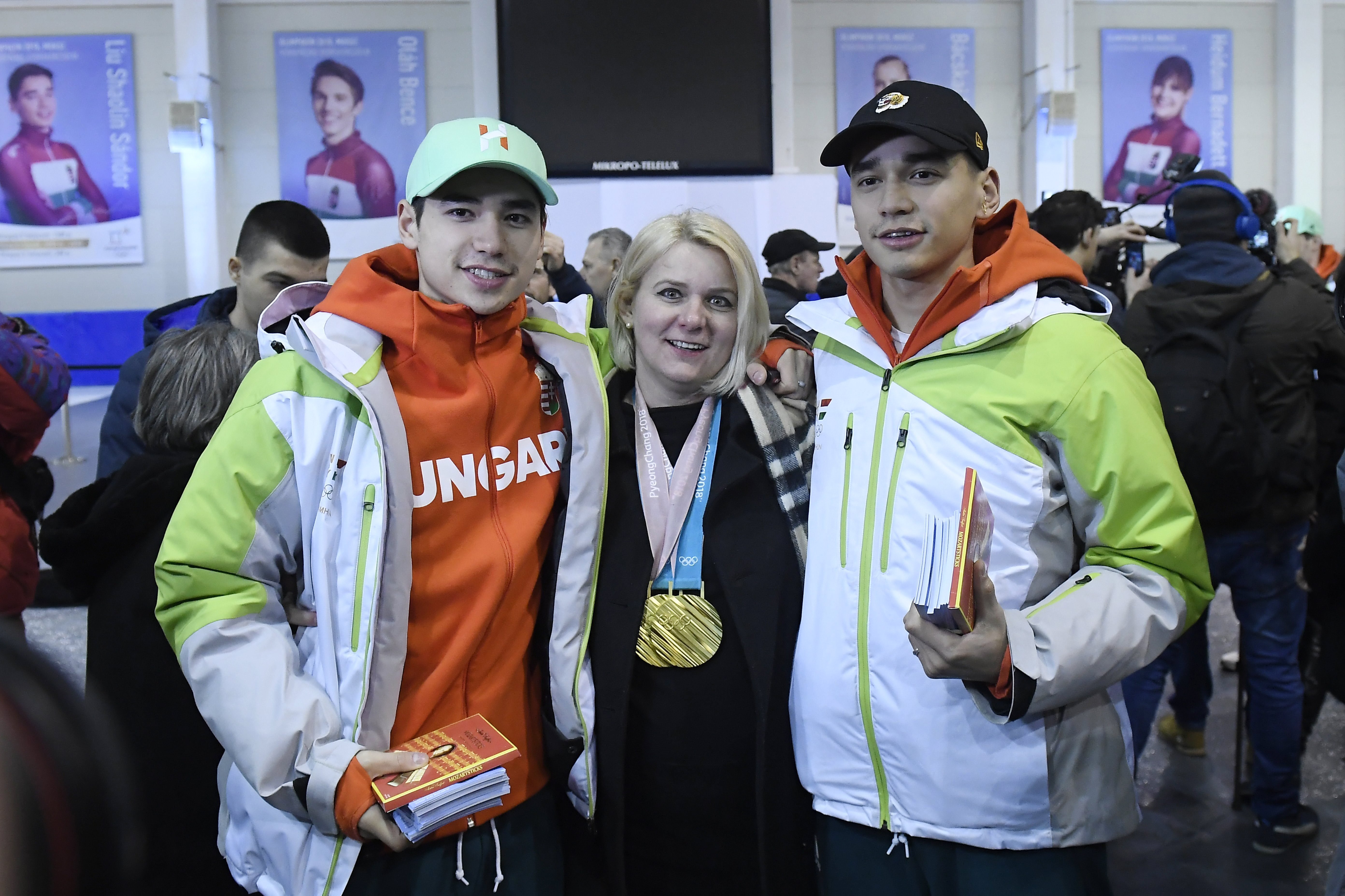téli olimpikonok ünneplése