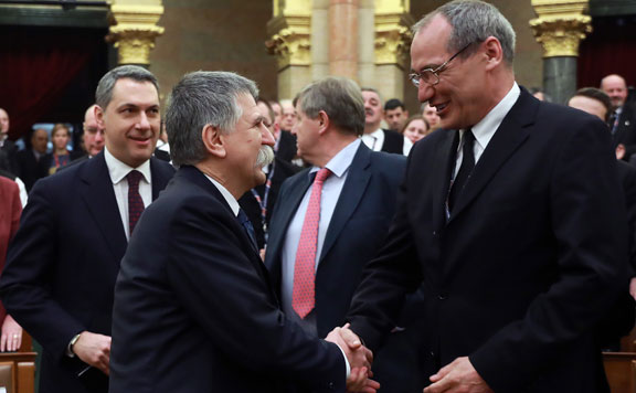 Lázár János, Kövér László és Kovács István 20180310