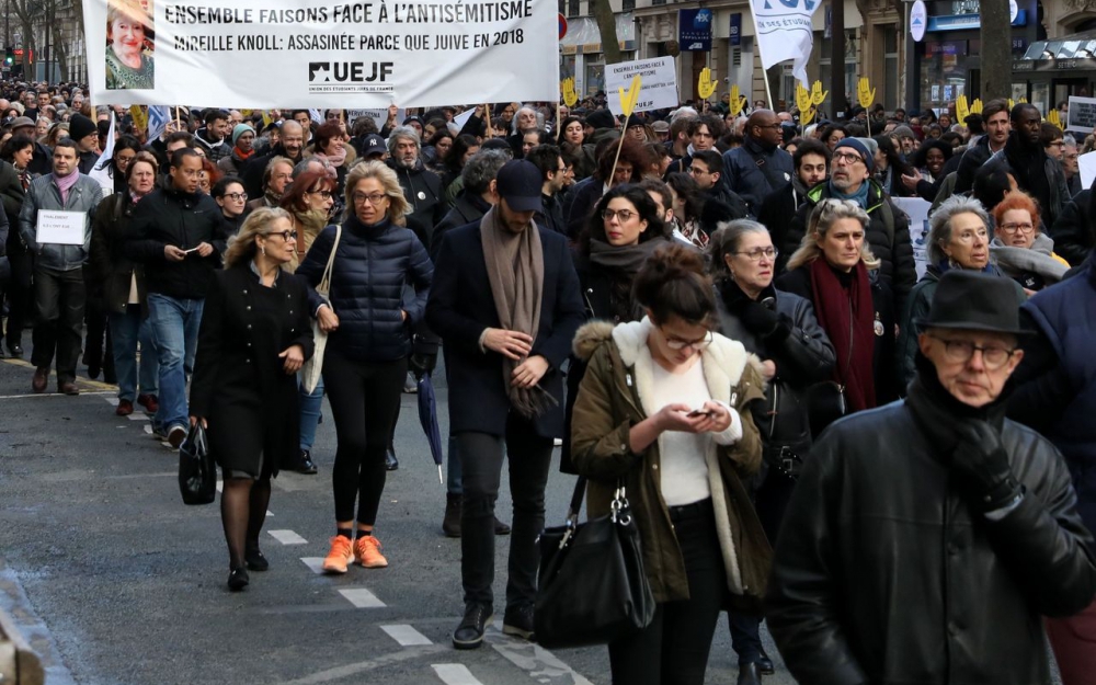 antiszemitizmus ellenes menet