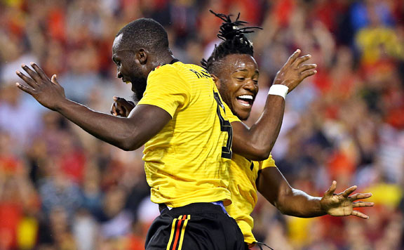 Romelu Lukaku és Michy Batshuayi 20180614