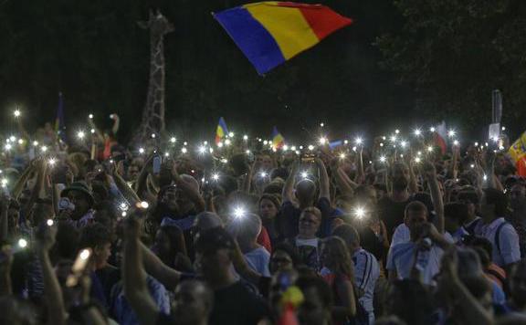 bukarest tüntetés