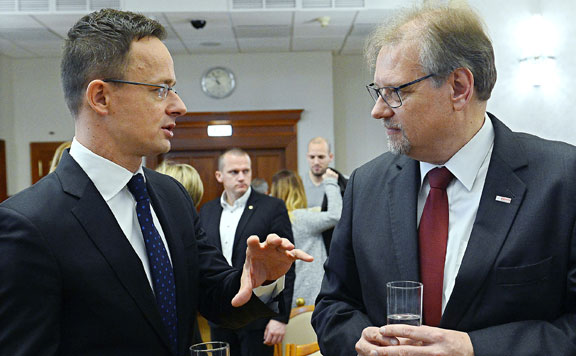 Szijjártó Péter és Daniel Korioth 20181205
