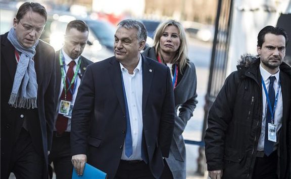 Orbán Viktor Brüsszelben