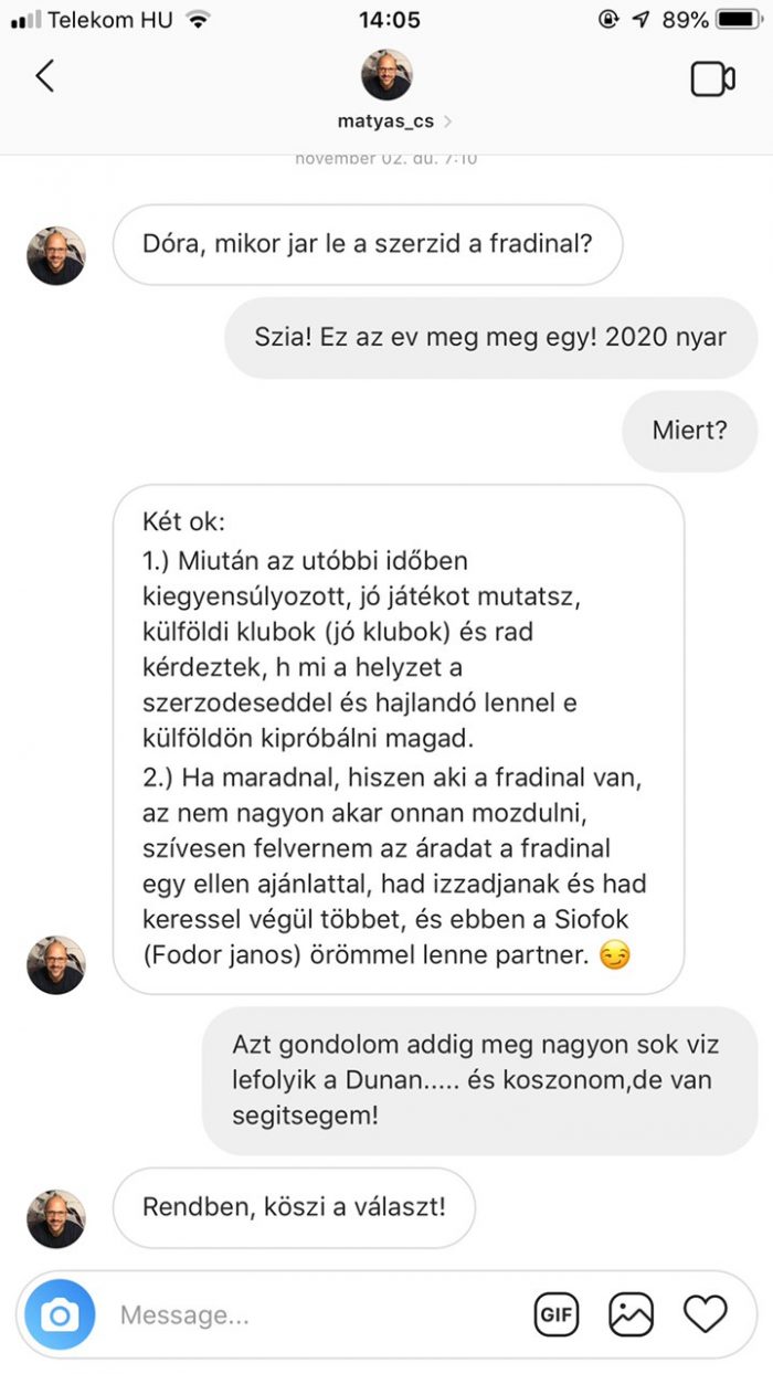 Forrás: mh fradi kézi menedzser