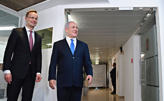 Szijjártó Péter és Benjamin Netanjahu 20190320